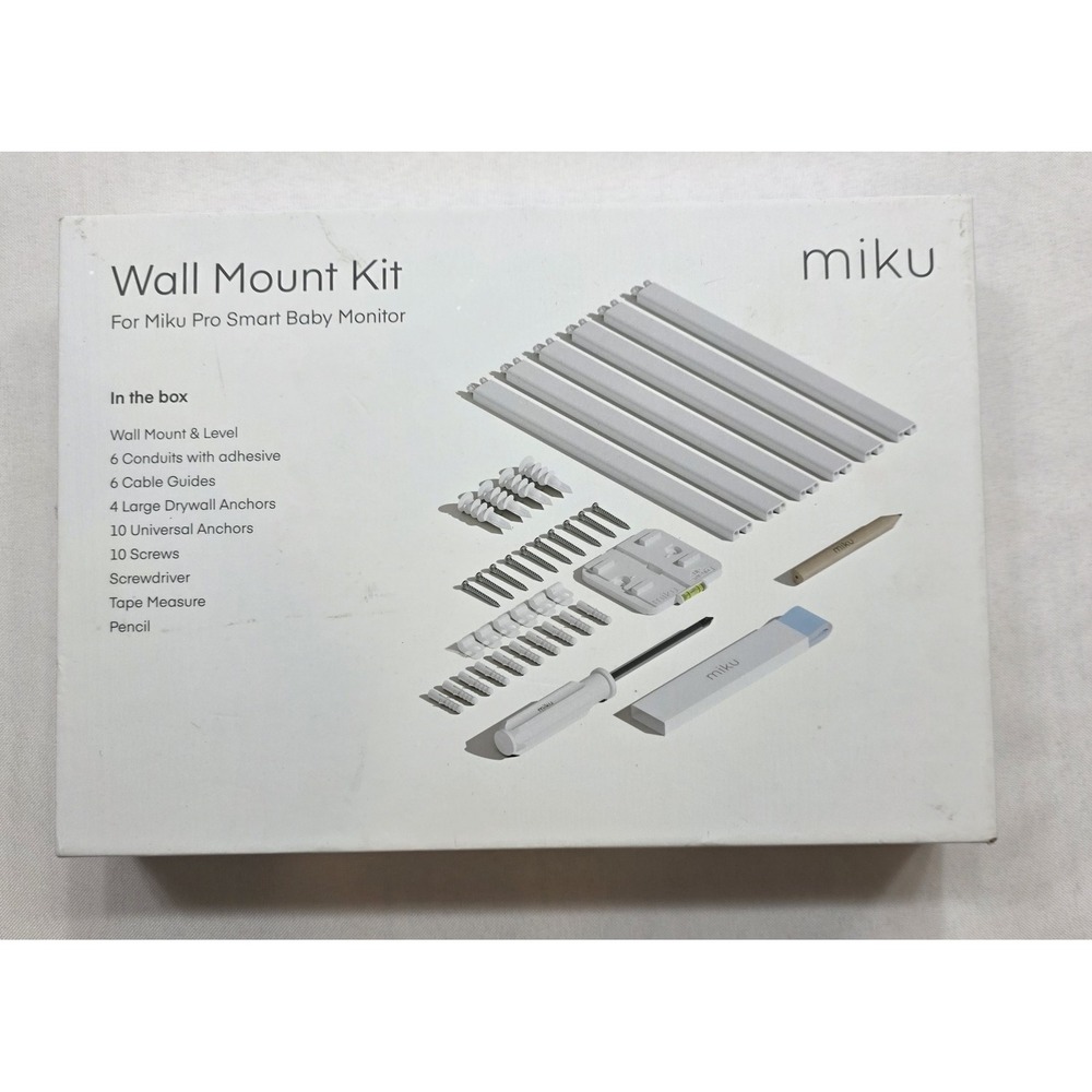 Miku Pro Smart Baby Monitor Wall Mount Kit. New in Unopened Box